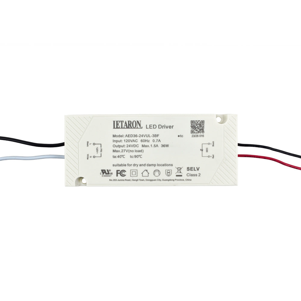 LETARON® AED36-24VUL LED Driver 24VDC 36W