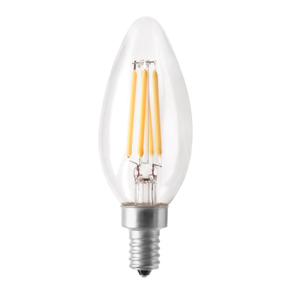 CLEANLIFE® 120VAC B11 Glass LED Light Bulb 5.5W (60W Equivalent) Dimmable