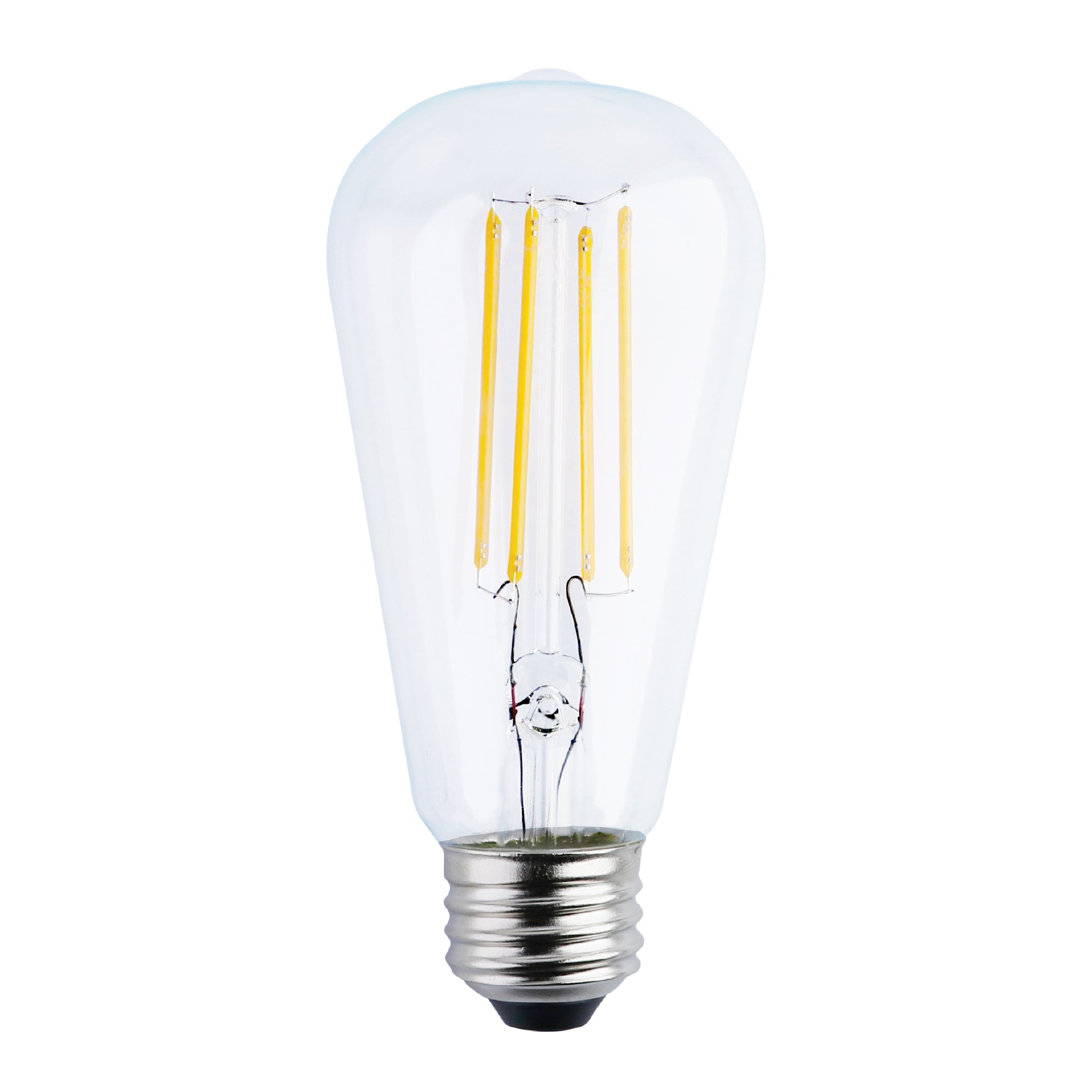 CLEANLIFE® 120VAC ST19 Glass LED Light Bulb 8W (60W Equivalent) Dimmable