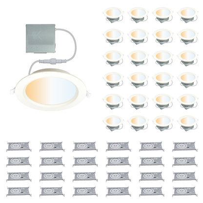 CLEANLIFE® 120VAC 6" Recessed LED Canless Downlight