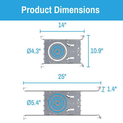 CLEANLIFE® Universal Mounting Plate Recessed Downlights