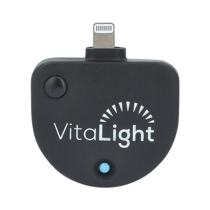 Black portable uv sanitizing wand plugin for iphone