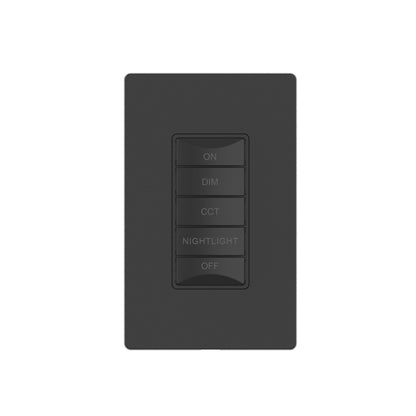 CLEANLIFE® Smart 5-Button Kinetic CCT Tunable + Nightlight Control Switch (Wall Plate Included)