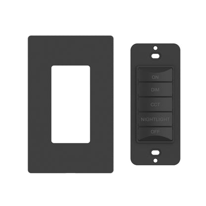 CLEANLIFE® Smart 5-Button Kinetic CCT Tunable + Nightlight Control Switch (Wall Plate Included)