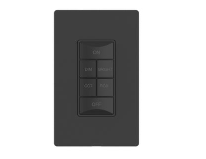 CLEANLIFE® Smart 6-Button Kinetic RGB + CCT Tunable Control Switch (Wall Plate Included)