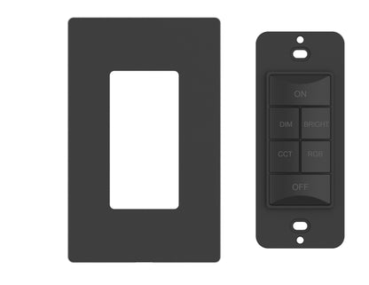 CLEANLIFE® Smart 6-Button Kinetic RGB + CCT Tunable Control Switch (Wall Plate Included)