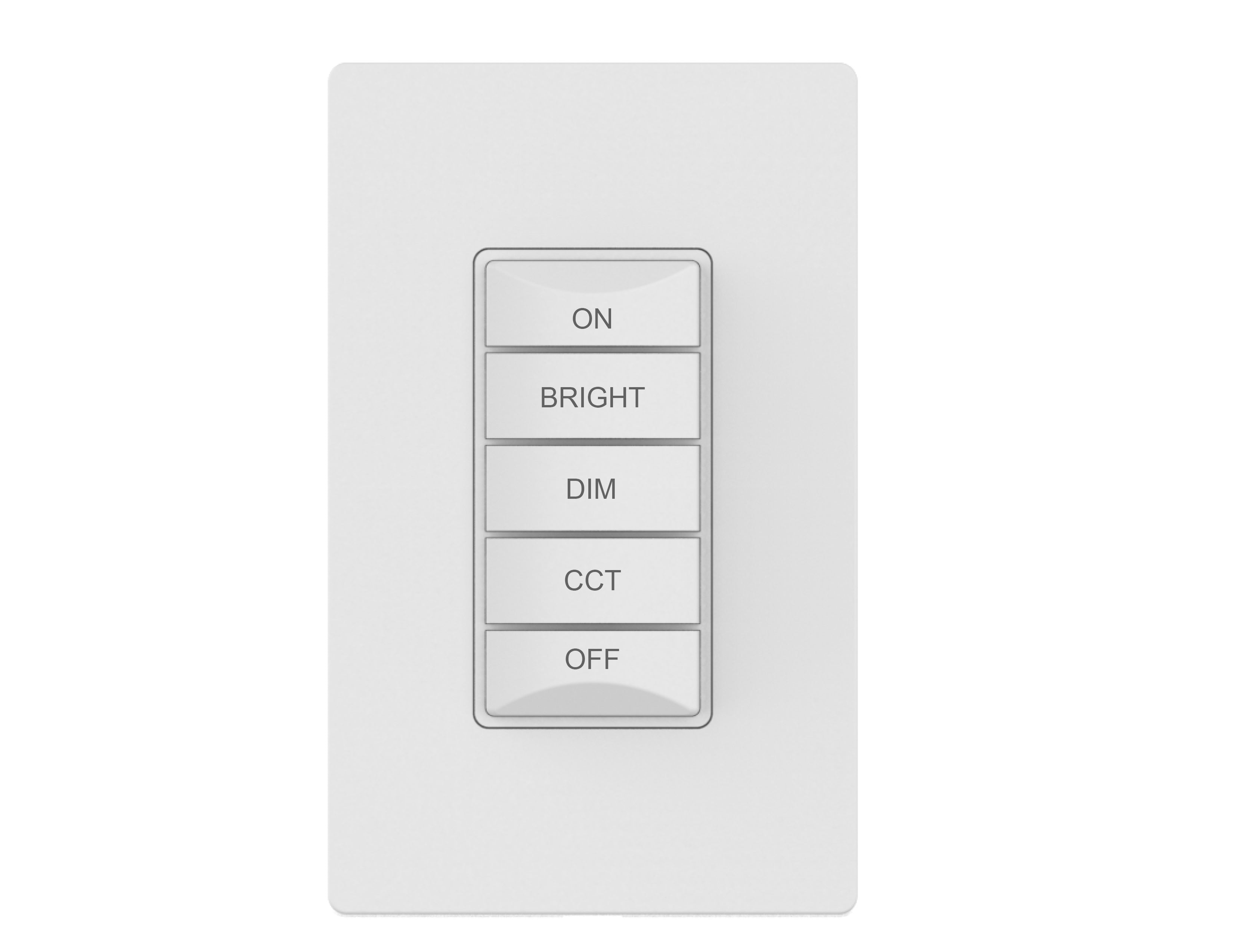 CLEANLIFE® Smart 5-Button Kinetic CCT Tunable Control Switch (Wall Plate Included)