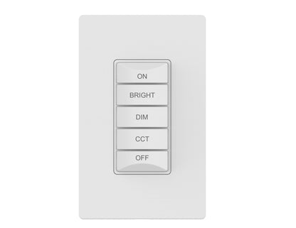 CLEANLIFE® Smart 5-Button Kinetic CCT Tunable Control Switch (Wall Plate Included)