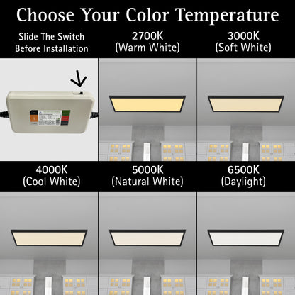 ULTRALUX® LED 1x4 Surface Mount Panel with Decorative Frame