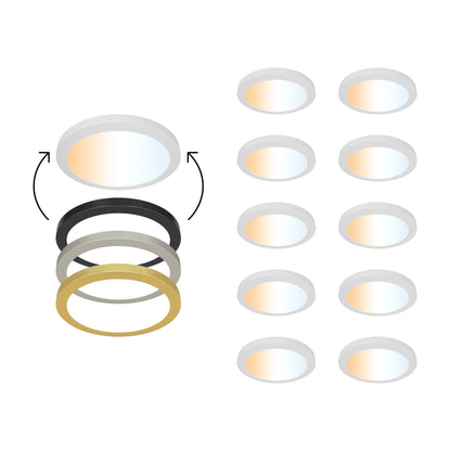 ULTRALUX® 120VAC 7" Edgelit Round Panel with Magnetic Trims