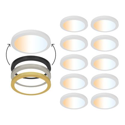 ULTRALUX® 120VAC 12" Edgelit Round Panel with Magnetic Trims