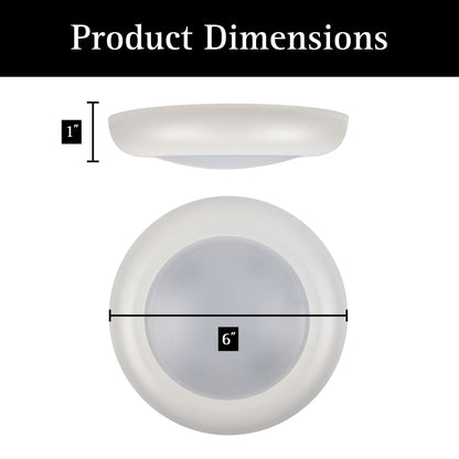 ULTRALUX® 120VAC 6" Utility LED Slim Flush Mount