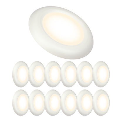 ULTRALUX® 120VAC 8" Utility LED Slim Flush Mount