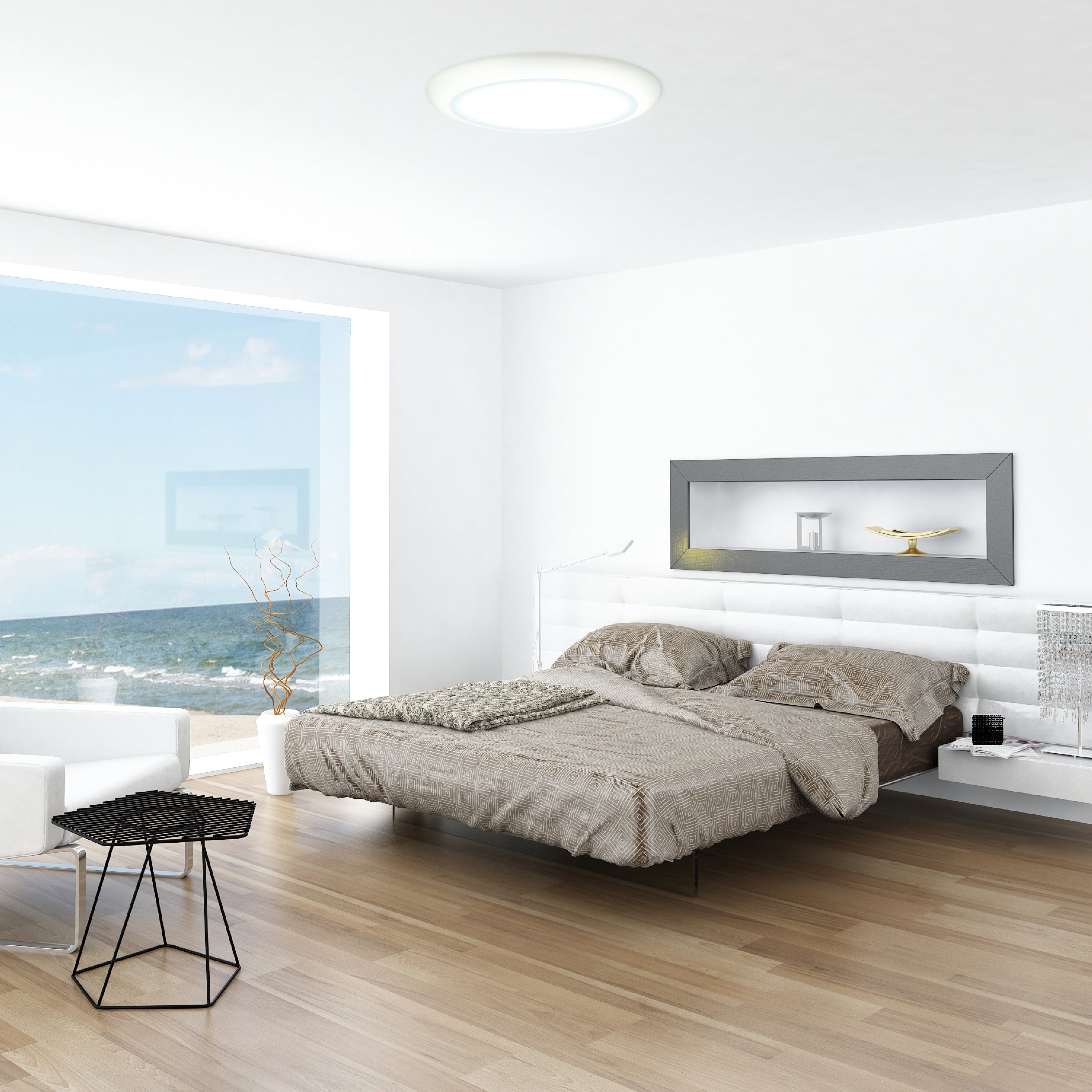 ULTRALUX® 120VAC 16" Utility LED Slim Flush Mount