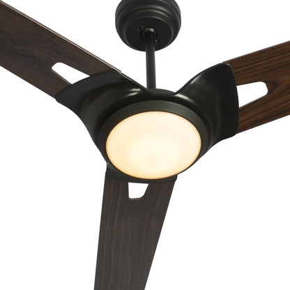 CARRO® HOFFEN 24VDC 3-Blade Smart Ceiling Fan with LED Light Kit & Remote – Matte Black *Free Shipping*
