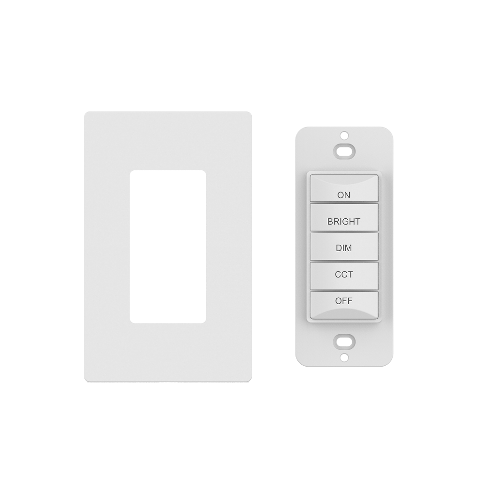 CLEANLIFE® Smart 5-Button Kinetic CCT Tunable Control Switch (Wall Plate Included)