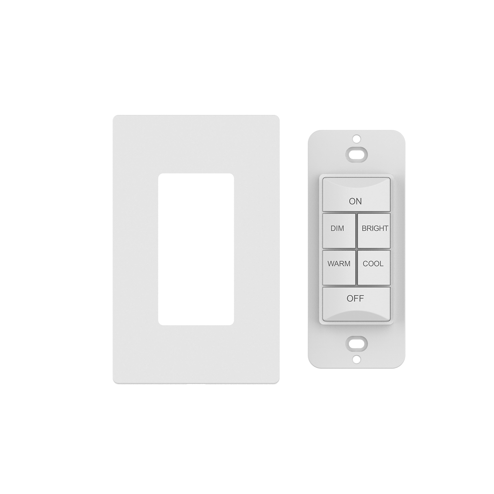 CLEANLIFE® Smart 6-Button Kinetic CCT Tunable Control Switch (Wall Plate Included)
