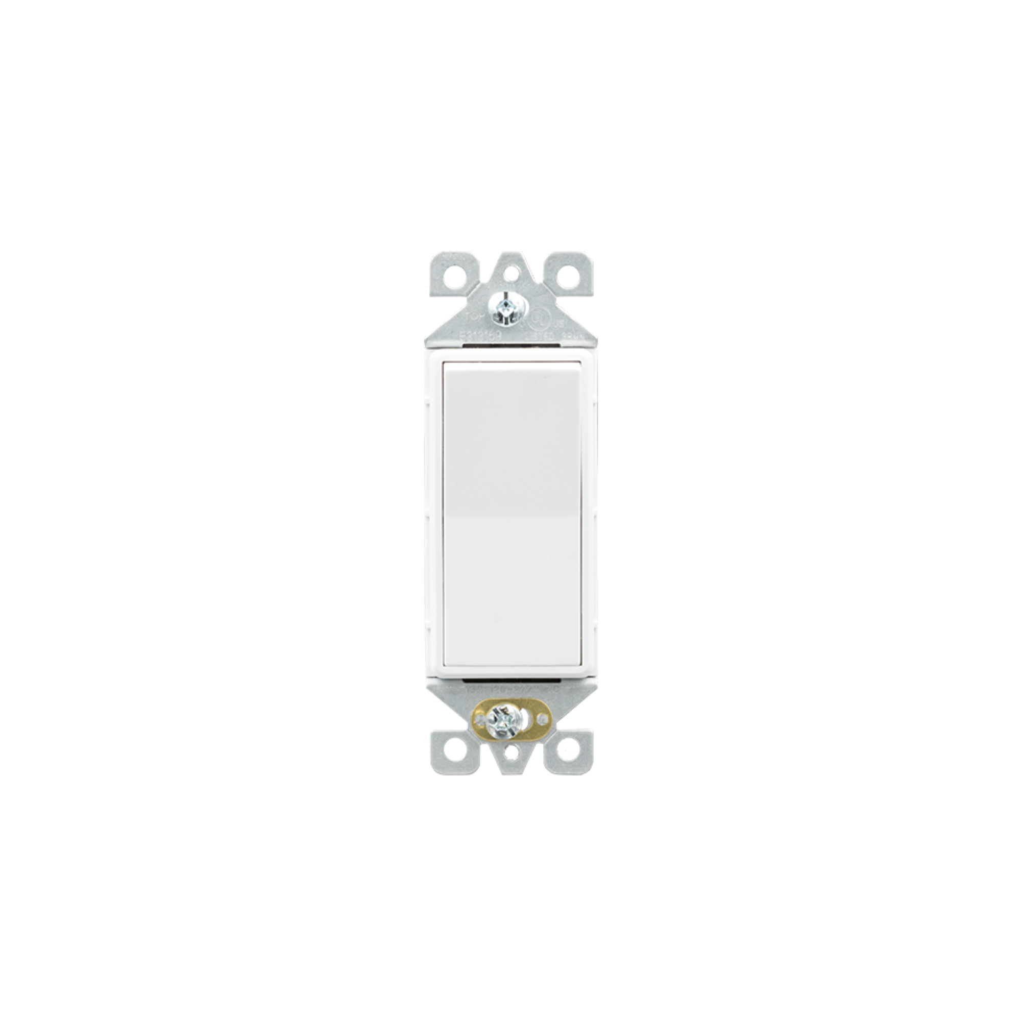 CLEANLIFE® Single-Pole On/Off Paddle Switch (Wall Plate Included)