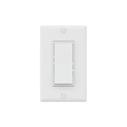 CLEANLIFE® Single-Pole On/Off Paddle Switch (Wall Plate Included)