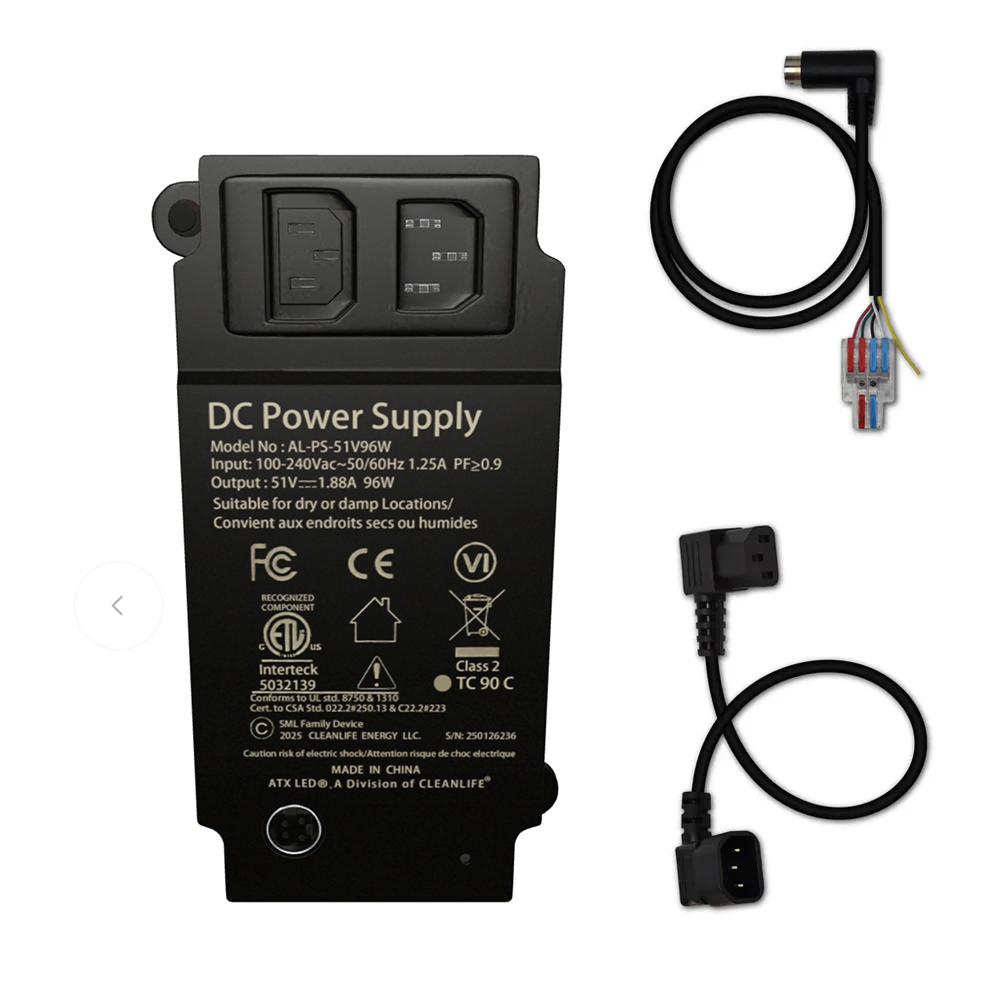 ATX LED® 51V DC 96W Power Supply for 48-51V DC Lighting